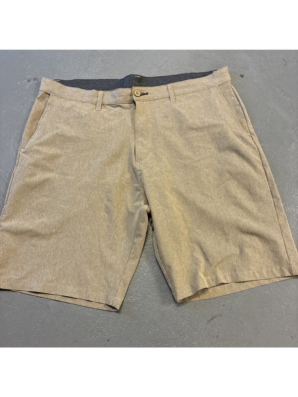 Ron Jon Board Shorts Mens 40 Surf Swim Trunks Hybrid Performance Beach Tan